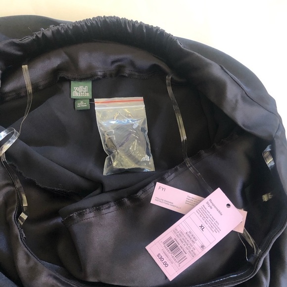 Wild Fable Women's Black Satin Strapless Tube Draping Back Mini Dress Size XL - Picture 8 of 14